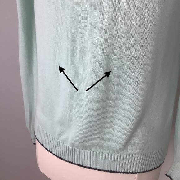 Modcloth Anthro Ringer Cardigan Sweater Aqua S - Picture 12 of 16